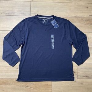 Architect Mens Ultra Soft Crew Long Sleeve‎ Shirt Size XXL Navy Blue